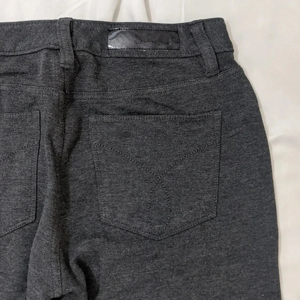 Calvin Klein Women's Stretch Ponte Pants, Color Charcoal Gray Size Various - Picture 7 of 12